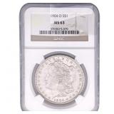 1904-O Morgan Silver Dollar NGC MS63