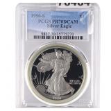 1990-S Silver Eagle PCGS PR70 DCAM