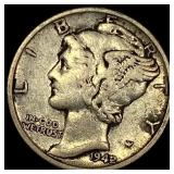 1942-S Silver Mercury Dime NEARLY UNCIRCULATED