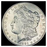 1891-S Silver Morgan Dollar CHOICE AU