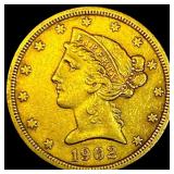 1902-S Liberty Head Half Eagle $5 Gold CLOSELY UNC