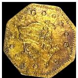 1853 Gold $1 Octagonal California Fractional HIGH
