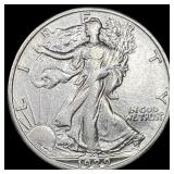 1929-S Silver Walking Liberty Half Dollar NEARLY U