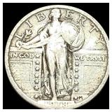 1918-S Silver Standing Liberty Quarter LIGHTLY CIR