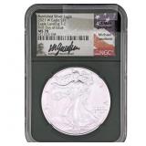 2021-W Silver Eagle NGC MS70 Burnished T-2