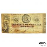 1863 $50 State of Georgia Note