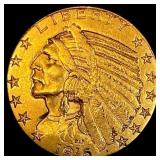 1916 Indian Head $5 Gold Half Eagle CLOSELY UNCIRC