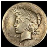 1921 Silver Peace Dollar LIGHTLY CIRCULATED