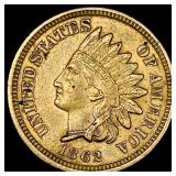 1862 Indian Head Cent CHOICE AU