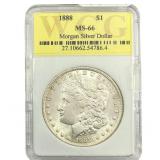1888 Morgan Silver Dollar WCG MS66