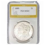 1889 Morgan Silver Dollar PGA MS64