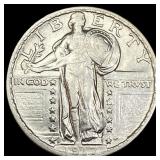 1917-D Silver Standing Liberty Quarter NEARLY  UN