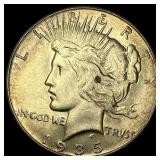 1935 Silver Peace Dollar CHOICE AU