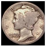 1916-D Mercury Dime