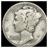 1921 Silver Mercury Dime LIGHTLY CIRCULATED