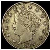 1908 Liberty Head Nickel CLOSELY UNCIRCULATED