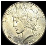 1922 Silver Peace Dollar CLOSELY UNCIRCULATED