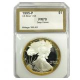 1995-P Silver Eagle PCI PR70