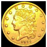 1836 $5 Gold Half Eagle