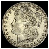 1884-O Silver Morgan Dollar NEARLY  UNCIRCULATED