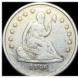1840-O Silver Seated Liberty Quarter NICELY CIRCU