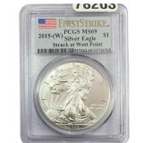 2015-W Silver Eagle PCGS MS69