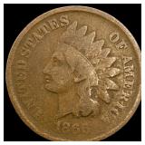 1866 Indian Head Cent NICELY CIRCULATED