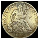1842-O Silver Half Dollar ABOUT UNCIRCULATED