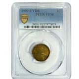 1909-S VDB Wheat Cent PCGS VF30