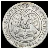 1946 Silver Iowa Centennial Half Dollar CHOICE BU
