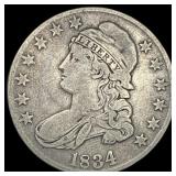 1834 Capped Bust Half Dollar LIGHTLY CIRCULATED