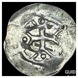 1250-1300 Germany SIlver Hand Heller NEARLY UNCIRC