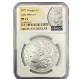 2023 Morgan Silver Dollar NGC MS70 Early Releases