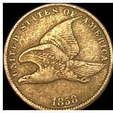 1858 Copper-Nickel Flying Eagle Cent LIGHTLY CIRCU