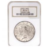 1922 Silver Peace Dollar NGC MS64