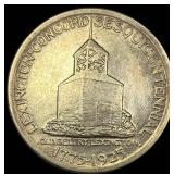 1925 Silver Lexington-Concord Half Dollar  CLOSEL