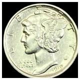 1919 Mercury Dime CHOICE AU