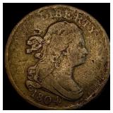1804 Draped Bust Half Cent ABOUT UNCIRCULATED