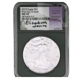 2019 Silver Eagle NGC MS70 First Day of Issue