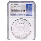 2016 Silver Eagle NGC MS70 First Day of Issue