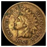 1869 Indian Head Cent NEARLY UNCIRCULATED