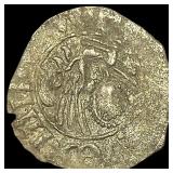 14th-15th Cent. Venetian Silver Tornesello NEARLY