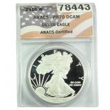 2010-W Silver Eagle ANACS PR70 DCAM