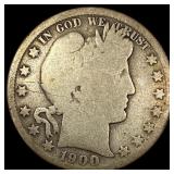 1900-S Silver Barber Half Dollar NICELY CIRCULATED