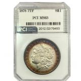 1878 7TF Morgan Silver Dollar PCI MS63