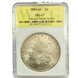 1884-O Morgan Silver Dollar WCG MS67
