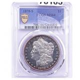 1878-S Morgan Silver Dollar PCGS MS64