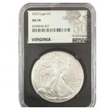 2022 Silver Eagle NGC MS70