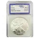 2007 Silver Eagle IGS MS70