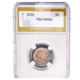 1916 Buffalo Nickel PGA MS66